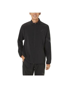 Куртка направлены на прохладную эластичную летнюю тканую куртку, черный Asics