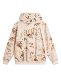 Толстовка badfive сплошной принт толстовка, хаки Li-ning