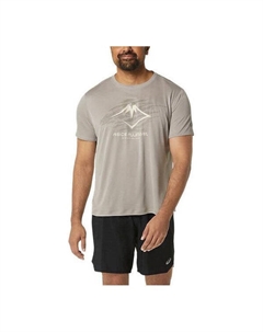 Футболка с логотипом fujitrail, серый Asics