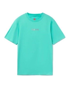 Футболка спортивная баскетбольные серии с логотипом и принтом футболка, зеленый Li-ning