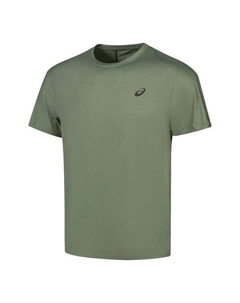 Футболка облегченные шоу с коротким рукавом беговой топ азиатские размеры, серый Asics