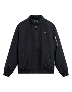 Куртка китайская культура логотип бомбер куртка, черный Li-ning