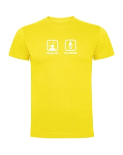 Футболка Problem Solution Train, желтый Kruskis
