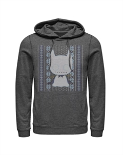 Мужской свитер с капюшоном в рождественском стиле в стиле DC Comics в стиле чиби Бэтмена Licensed character