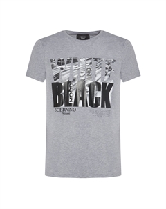 Серая хлопковая мужская футболка Ermanno scervino