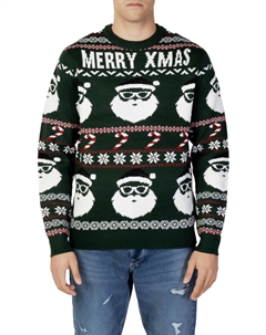 Свитер с рождественским рисунком, зеленый Only & sons