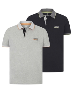 Рубашка поло Shirt Haraldfred, цвет navy/grey/silver grey Jan vanderstorm