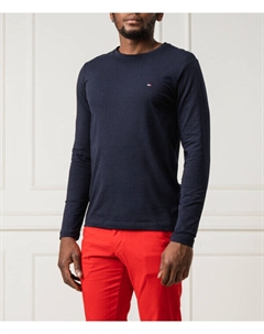 Лонгслив Slim Fit, синий Tommy hilfiger