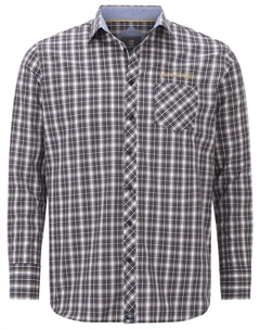 Клетчатая рубашка Comfort fit Button Up Shirt Bjornman, цвет dark blue/light grey Jan vanderstorm