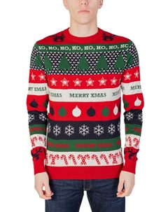 Джемпер с рождественским рисунком, мультиколор Only & sons