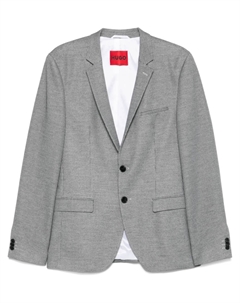 Жаккардовый блейзер, черный Hugo