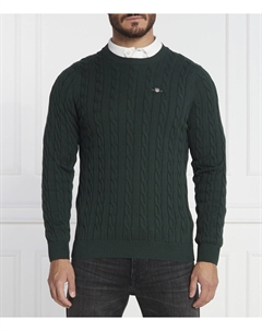 Свитер Regular Fit, цвет verde bottiglia Gant