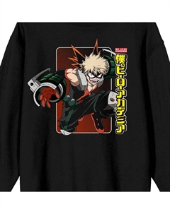 Мужской свитшот с логотипом My Hero Academia Bakugo, черный Licensed character