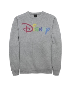 Мужской свитшот Disney's с логотипом Disney Rainbow, цвет Athletic Heather Licensed character