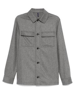 Меланжевая рубашка, серый Incotex