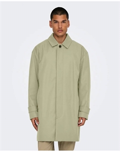 Непромокаемый мужской плащ, серый Only & sons