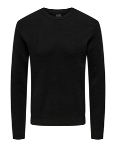 Пуловер, черный Only & sons