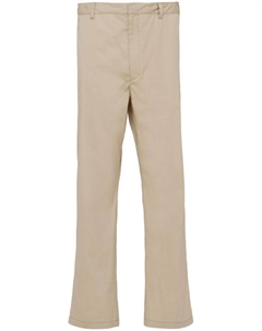 Зауженные брюки средней посадки, серый Prada