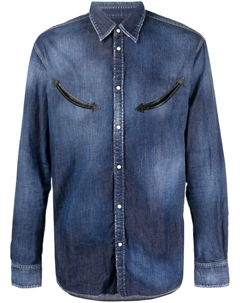 Джинсовая рубашка с длинными рукавами, синий Dsquared2