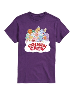 Мужская футболка с рисунком Care Bears Cousins ​​Crew, фиолетовый Licensed character