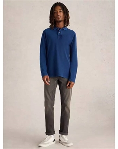 Поло Long Sleeve Utility, синий White stuff