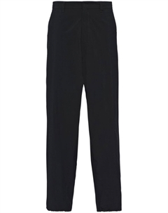 Широкие брюки с завязками на талии, черный Prada