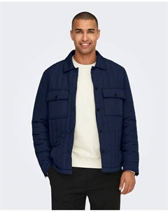 Мужская стеганая куртка, синий Only & sons