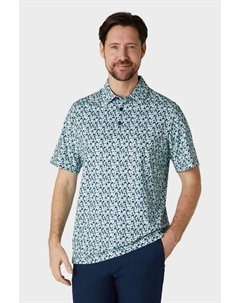 Рубашка поло с абстрактным геометрическим принтом, синий Callaway apparel