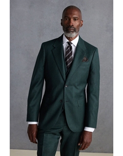 Фирменный пиджак из фланели Zignone, зеленый Next