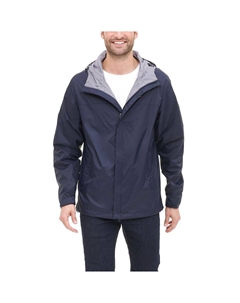 Дождевик с капюшоном Big & Tall, темно-синий Tommy hilfiger