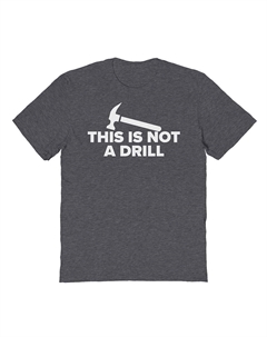 Мужская футболка с рисунком COLAB89 от Threadless Drill ко Дню отца, цвет Dark Heather Colab89 by threadless