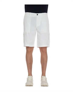 Шорты на молнии и пуговицах, белый Eleventy