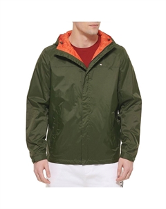 Дождевик с капюшоном Big & Tall, цвет Olive Tommy hilfiger