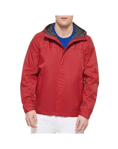 Дождевик с капюшоном Big & Tall, красный Tommy hilfiger
