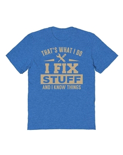 Мужская футболка COLAB89 от Threadless Thats What I Do с рисунком ко Дню отца, цвет Heather Royal Colab89 by threadless