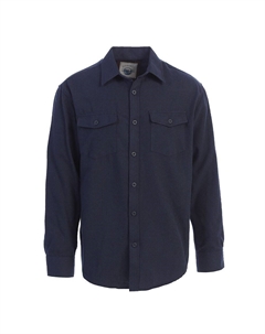 Мужская фланелевая рубашка в клетку в клетку из 100% хлопка с начесом, цвет Heather Navy Gioberti