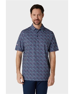 Новинка рубашка поло с принтом попугая, синий Callaway apparel