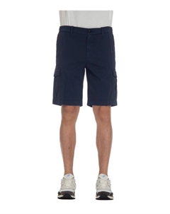 Шорты на молнии и пуговицах, синий Eleventy