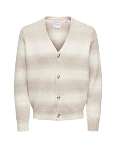 Мягкий градиентный вязаный кардиган, белый Only & sons