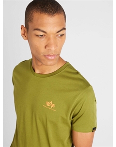 Футболка Regular fit, оливковый Alpha industries