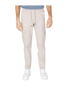 Хлопковые брюки с карманами, бежевый Only & sons