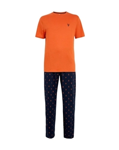 Пижама Long Pajamas, цвет Blue/Orange Marks & spencer
