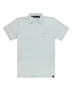 Рубашка поло с контуром Ice – модный дизайн, синий Aspact