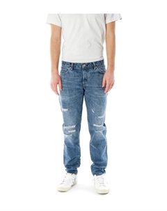 Зауженные джинсы со средней талией, синий Edwin