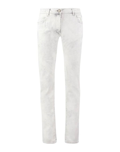 Рваные джинсы узкого кроя, серый Hand picked