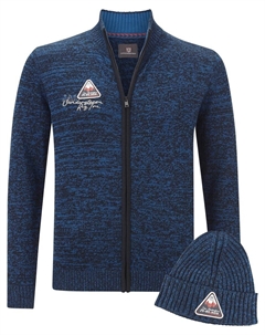 Кардиган Knit Cardigan Apke, синий Jan vanderstorm