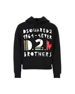 Стильное худи для модного образа., черный Dsquared2