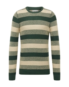 Свитер Sweater, бежевый/темно-зеленый Blend