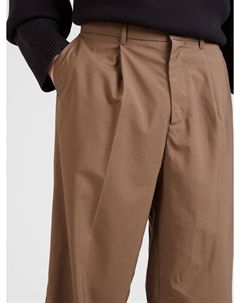 Брюки Loose fit Pleated Pants Uno, коричневый Weekday