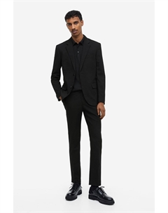 Пиджак Skinny Fit, черный H&m